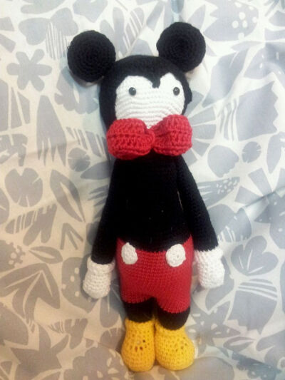 Mickey Mouse mod made by Brigitte Sch. / based on a lalylala crochet pattern