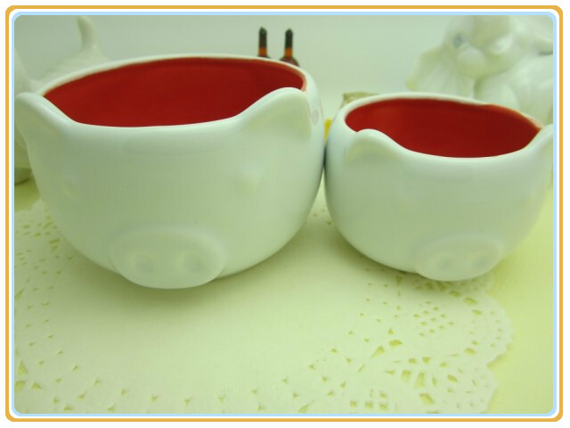 可爱猪陶瓷创意小吃碟调味碟烘焙蛋糕甜品模具小碟子酱料菜醋碟