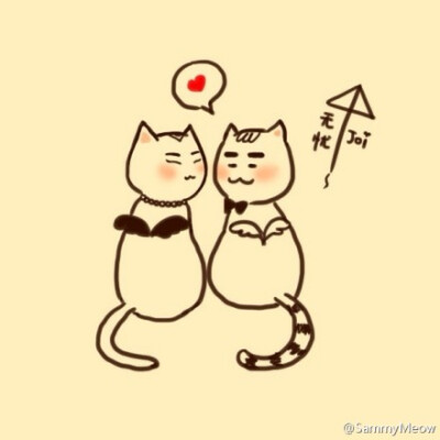 #Sammy的随手喵涂# To 无忧-Joi, 祝白头偕老