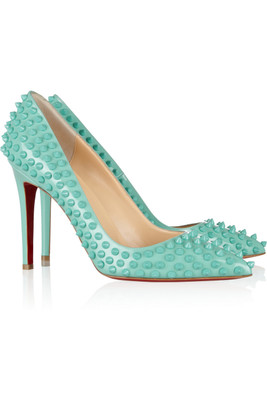 CHRISTIAN LOUBOUTIN Pigalle Spikes 100 春夏新款 柳丁 红底鞋