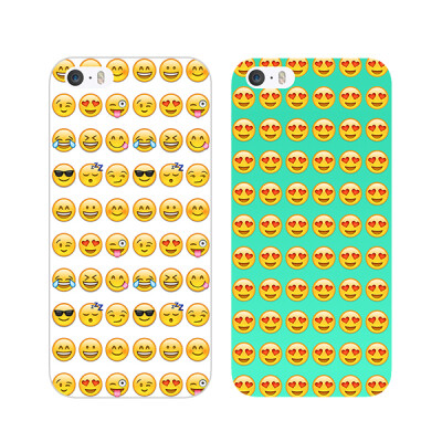 可爱好色emoji表情搞怪QQ表情 设计iphone5/5s手机壳保护套最新款