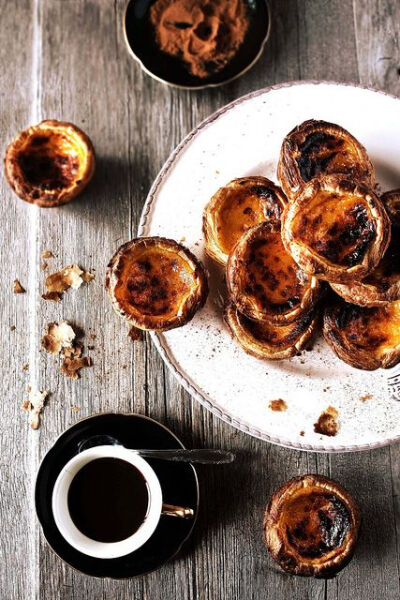 pastéis de nata - unfortunately, the recipe is in portuguese, but if you google portuguese custard tarts, there are a number of recipes in english.