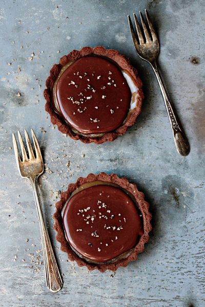 Tortinhas de chocolate e caramelo | chocolate caramel tarts