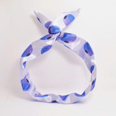 本手造原设计"Fruits"系列水果图案发带蓝莓