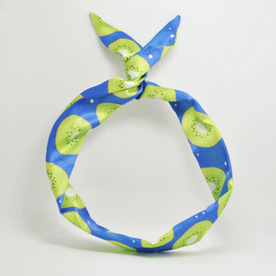 本手造原设计"Fruits"系列水果图案发带猕猴桃