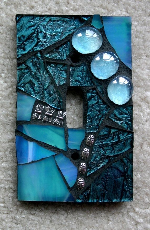 Light-switch plate mosaic--pretty!