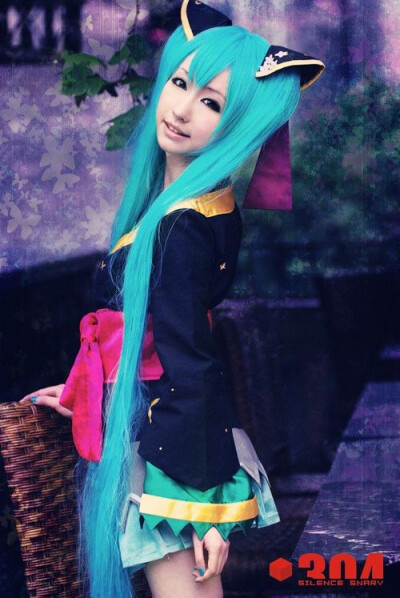 天水寻Cosplay初音花魁蝶