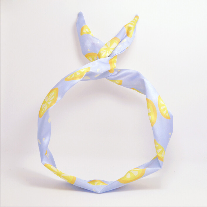 本手造原创设计&ldquo;Fruits&rdquo;系列水果图案发带柠檬