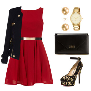 A fashion look from April 2014 featuring Alice &amp;amp; You dresses, Balmain blazers and Charlotte Olympia pumps. Browse and shop related looks.