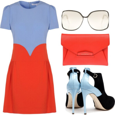 A fashion look from September 2013 featuring Victoria, Victoria Beckham dresses, Rupert Sanderson ankle booties and Givenchy clutches. Browse and shop related looks.