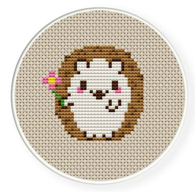 Instant Download,Free shipping,Cross stitch pattern, PDF,hedgehog,zxxc0050