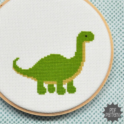 Dinosaur cross stitch