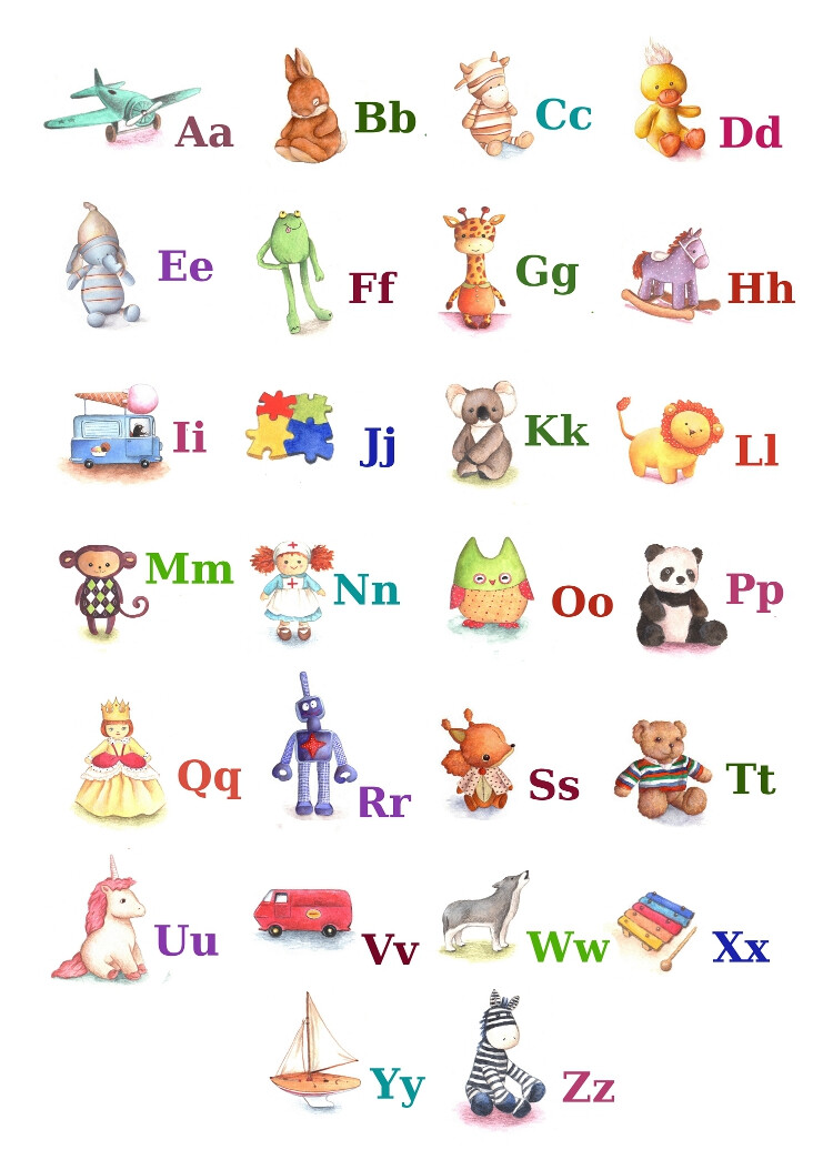 Toy Alphabet by IreneShpak