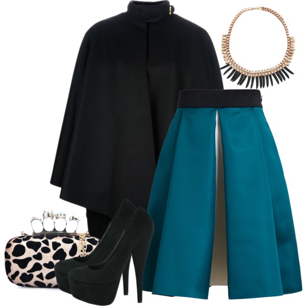 A fashion look from July 2014 featuring Gucci coats, Roksanda Ilincic skirts and Impulse necklaces. Browse and shop related looks.