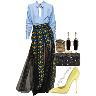 A fashion look from August 2014 featuring Jimmy Choo pumps, Michael Kors clutches and Amrita Singh bracelets. Browse and shop related looks.