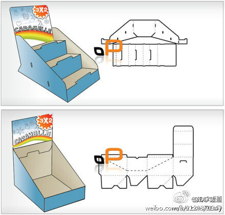 包装盒的折法，有兴趣的童鞋可以试一试啊~（转自网络）