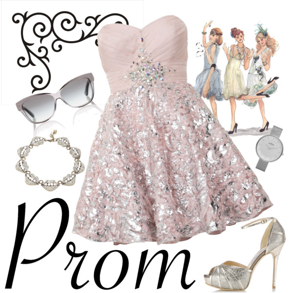 A fashion look from April 2014 featuring Ruby Prom dresses, Jimmy Choo sandals and Lulu Frost necklaces. Browse and shop related looks.