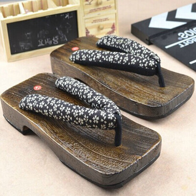 日式木屐cos陈冠希拖鞋夏季包邮男士拖鞋厚底人字拖凉鞋大码拖鞋