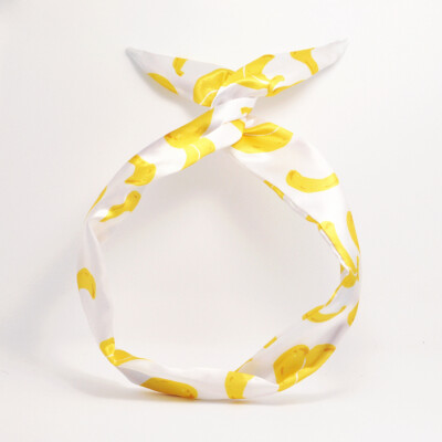 本手造原设计"Fruits"系列水果图案发带香蕉