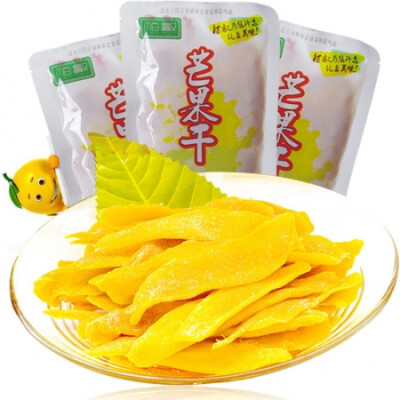 24省包邮泰国进口零食品 栢叡芒果干 蜜饯果脯果干90gx3包