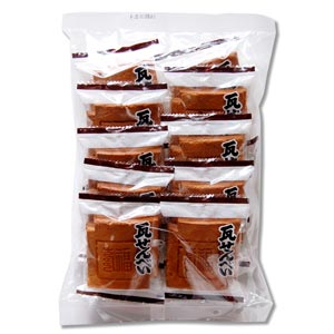 日本进口零食 船冈瓦烧瓦片印字饼干 最新上市 10小袋入 6045