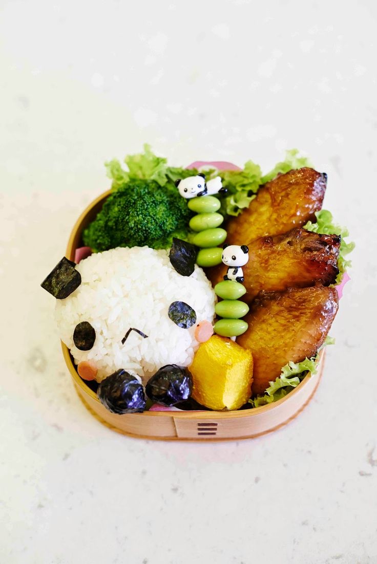 Panda rice bento