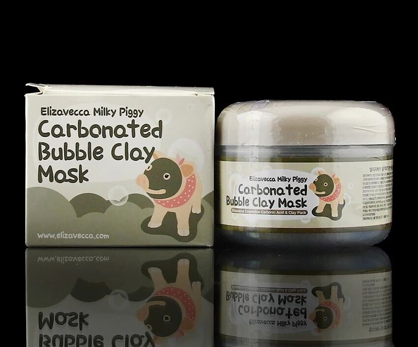 特别适合毛孔粗大 长痘痘的肌肤 韩国正品代购Elizavecca黑猪皮碳酸氧气泡泡面膜 深度清洁亮肤