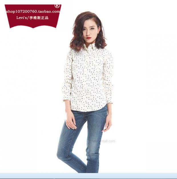 专柜正品Levi's李维斯女士斑点休闲衬衫50830-0009原499元衬衣女