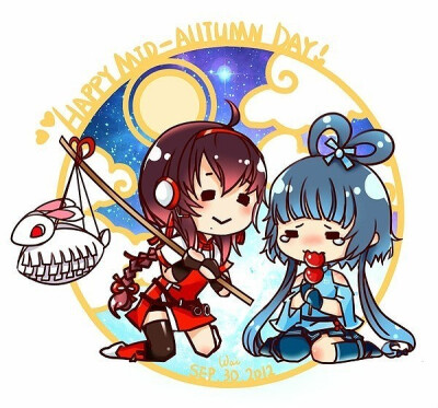 漫画 绘画 动漫 洛天依＆乐正绫