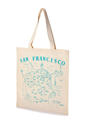 【MAPTOTE】Natural GROCERY Tote San Francisco