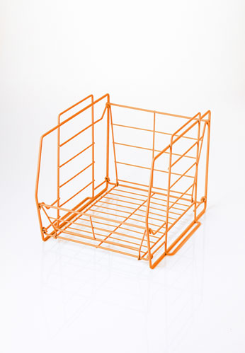 Fabric mie STACKABLE BASKET M ORANGE