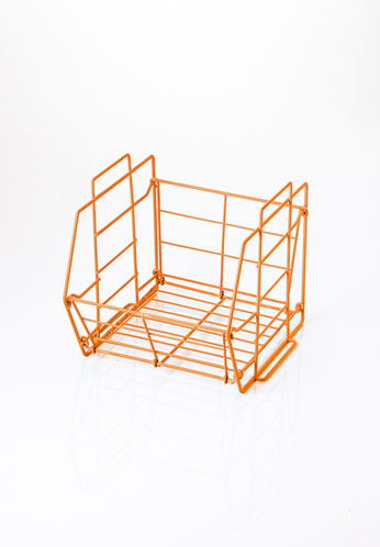 Fabric mie STACKABLE BASKET S ORANGE