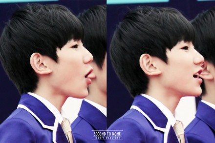 #王源# #TFBOYS王源#140415 音悦盛典红毯 翻电脑旧图:P 希望可爱的源源可以治愈大家x3