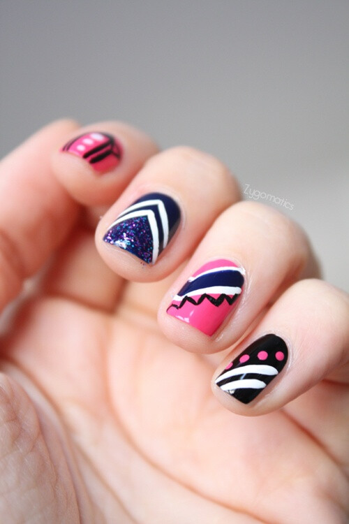 Geometric nails