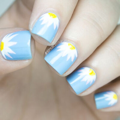 Daisy Nail Art | The Lacquer Legion: Garden | The Nailasaurus