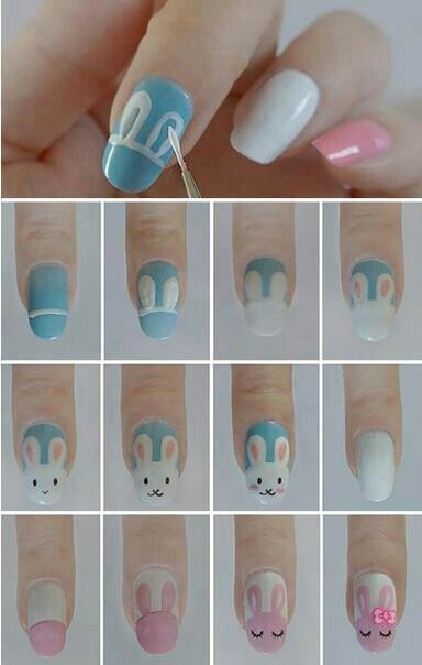 Easter nail art check out www.MyNailPolishObsession.com for more nail art ideas.