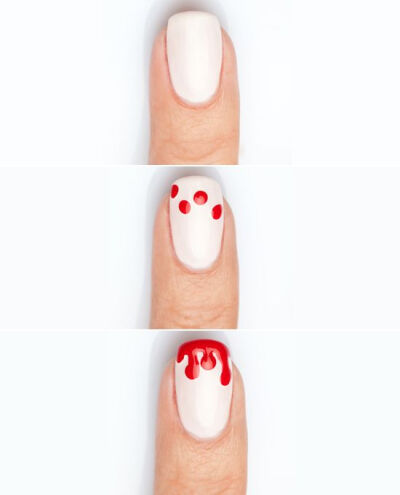 Halloween nail art: how to do bloody nails