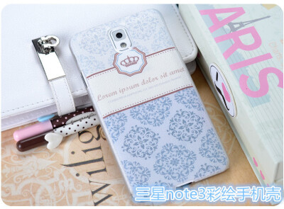 三星note3手机壳 新款 三星note3彩绘手机壳 note3茘枝纹彩绘壳