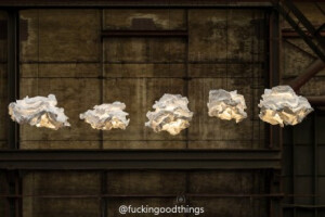 A Cloudlike Lamp You Can Reshape Yourself