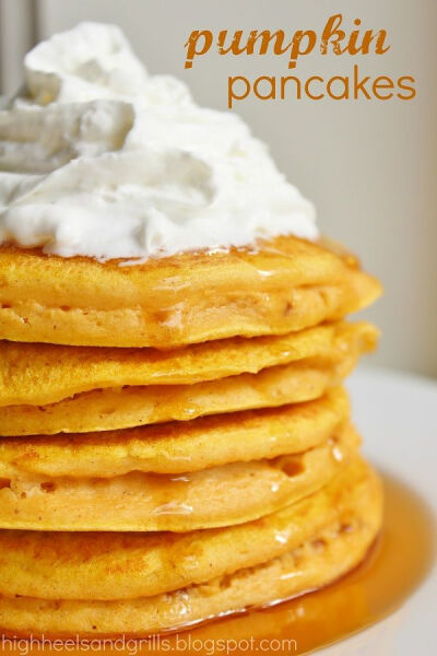 Pumpkin pancakes.