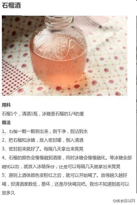 吃货帖：九款自酿水果酒！夏季必备清凉饮品~