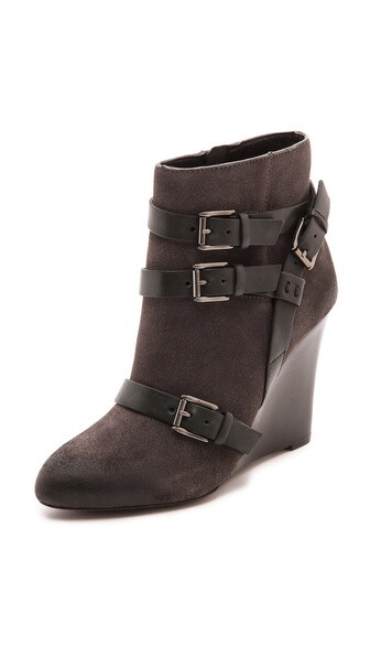 Rebecca Minkoff Maggie Wedge Buckle Booties