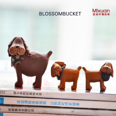 美国大牌Blossom Bucket品牌 手绘树脂田园彩绘摆件 欧式家居摆饰之“一家三口”篇，图案手绘非常精致 有特色 市场非常非常稀少款，送礼或收藏都非常不错哟！