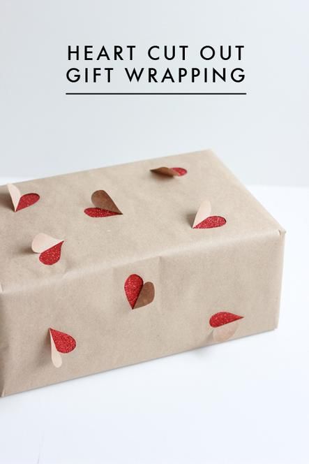 heart gift wrap