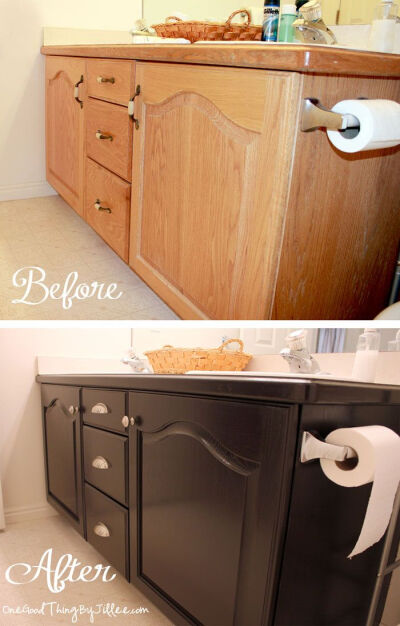 I want to do this to my cabinets. Just make sure you use GEL stain.