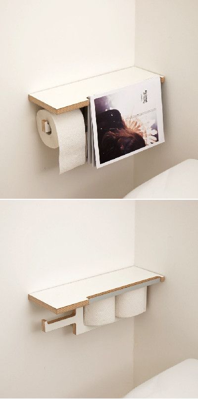 COMPACT AND PRACTICAL. I'D SPRAY PAINT MINE FOR SURE. #BATHROOM #DIY #MAKE