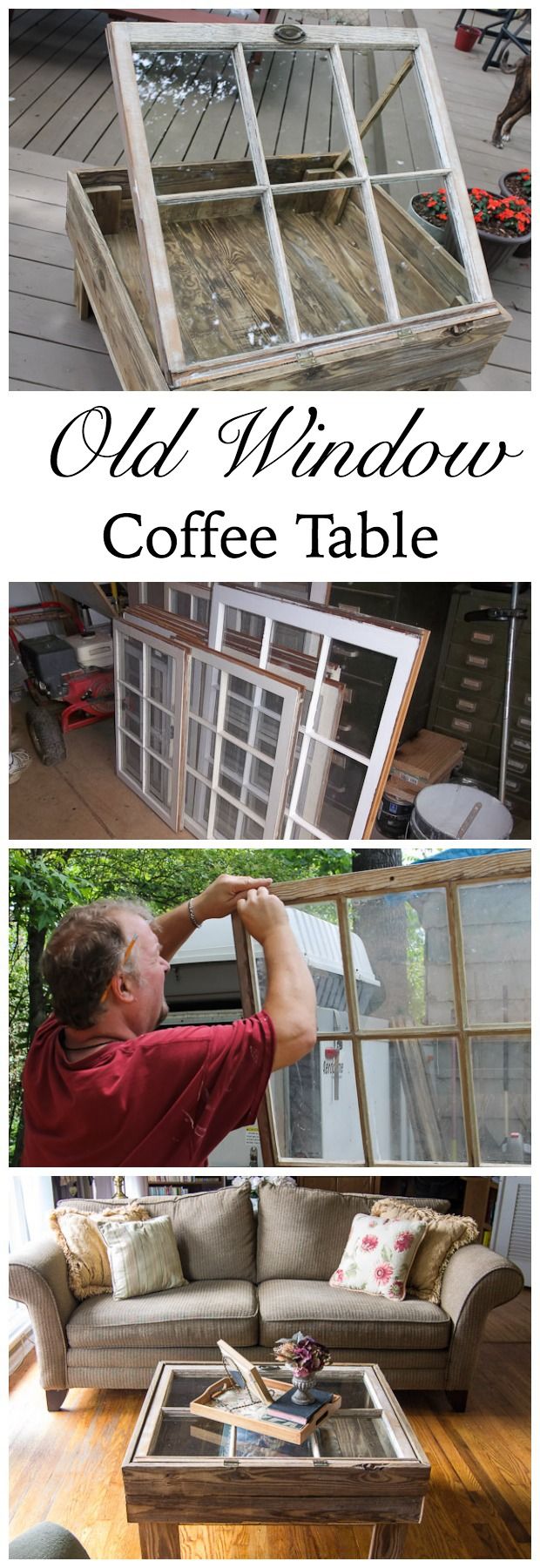 DIY Window Coffee Table Tutorial - Marty's Musings