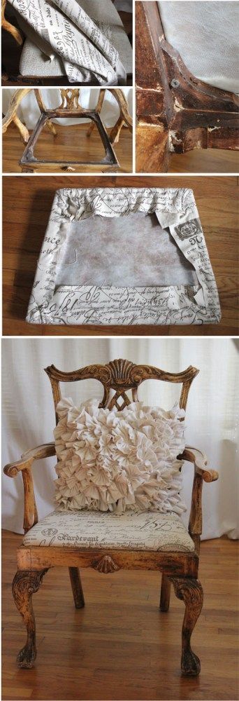 Old chairs with a French twist diy