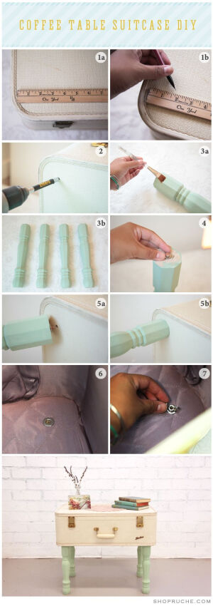 Coffee Table Suitcase DIY