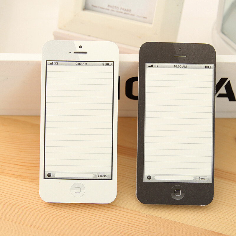 创意韩国文具苹果iphone5s便签本n次贴可贴便签纸学生奖品